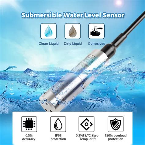 Oem Submersible Liquid Hydrostatic Level Measurement Pressure