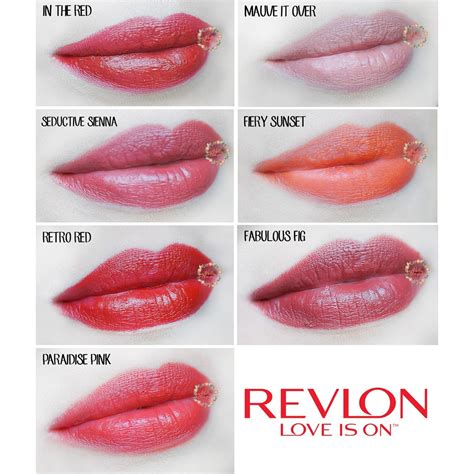 Revlon Superlustrous Luscious Matte Lipstick Swatches Shade