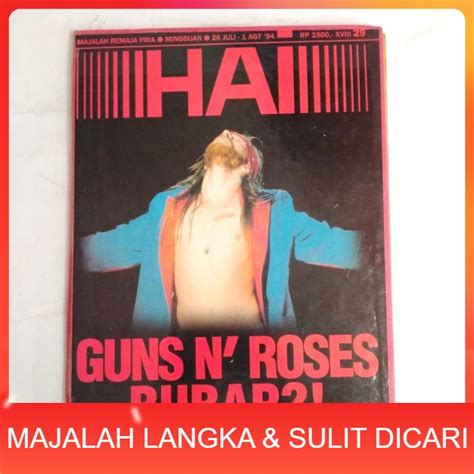 Jual Majalah Hai No Jul Guns N Roses Bubar Hard Cover