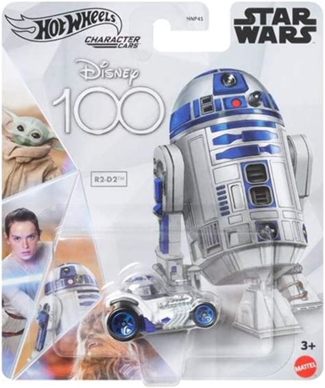 Hot Wheels Character Cars Vehículo de Juguete R2 D2 a Escala 1 64 para niños de 3 años en