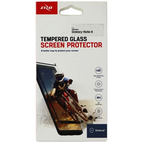 Zizo Tempered Glass Screen Protector For Samsung Galaxy Note8 Clear Simple Cell Bulk