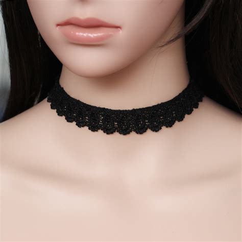 2019 Mixed Chokers Necklaces For Women Harajuku Retro Velvet Necklaces Punk Black Lace Collar