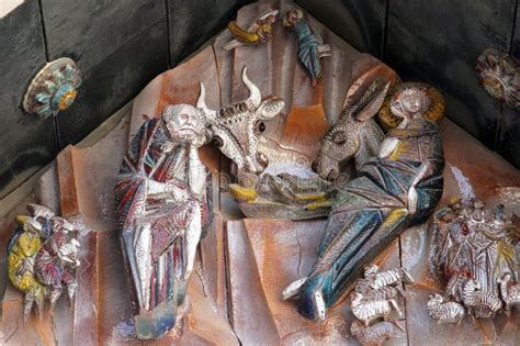 Birth Of Jesus Tympanum Basilica Of The Annunciation Nazareth