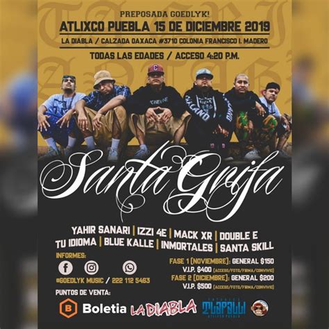 Compra Boletos Para Santa Grifa En Atlixco Pre Posada Boletia