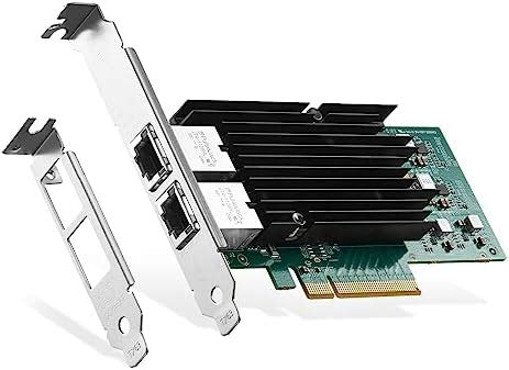 Binardat Adaptateur réseau 2 ports Ethernet PCIe 10G contrôleur LAN