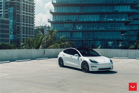 Tesla Model 3 Hybrid Forged Series Hf 3 Vossen Wheels