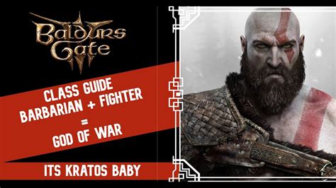 God Of War Kratos Build Baldur S Gate 3 Multiclass Guide Level 1 12