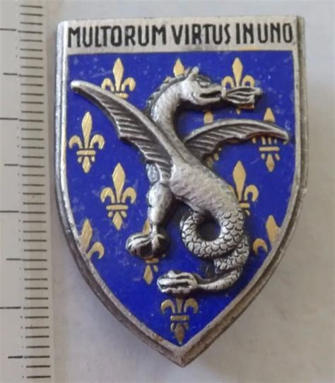 D Insigne Militaire Pucelle Regiment Dragons Drago G Eur