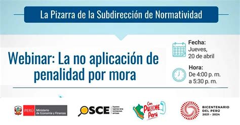 Webinar online gratis La no aplicación de penalidad por mora del OSCE