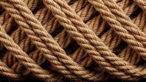 Premium Ai Image A Pile Of Rope That Is Brown And Has The Word Rope