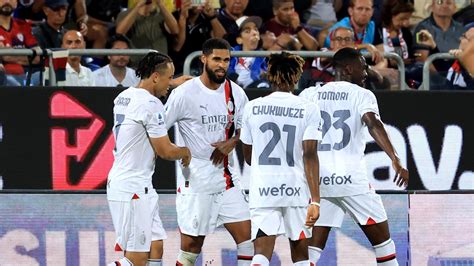 Cagliari 1 3 AC Milan Ruben Loftus Cheek Opens Rossoneri Account With