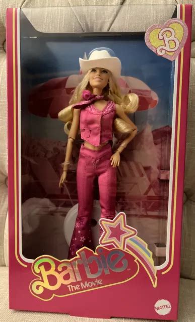 Barbie The Movie Puppe Margot Robbie Barbie In Rosa Western Outfit Neu