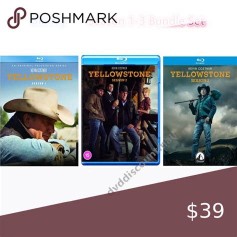 Yellowstone Blu Ray Season 1 3 Bundle Pack Complete Series Box Set Boxset Blu Blu Ray