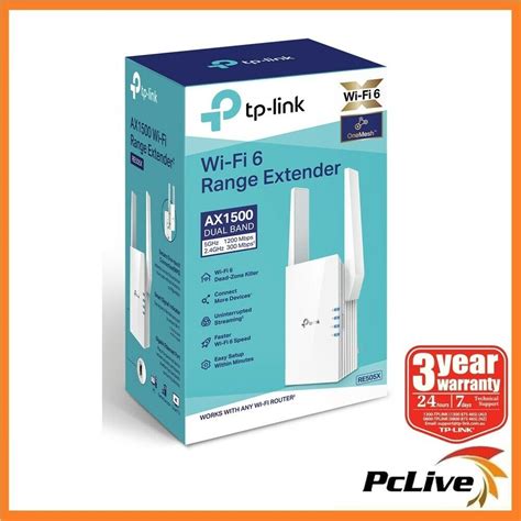 Tp Link Re505x Ax1500 Dual Band Wifi 6 Range Extender Wireless Mesh