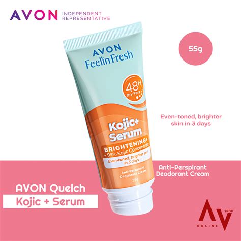 Avonn Feelin Fresh Quelch Whitening Deodorant Cream G Shopee