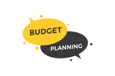 Budget planning button web banner templates. Vector Illustration ...