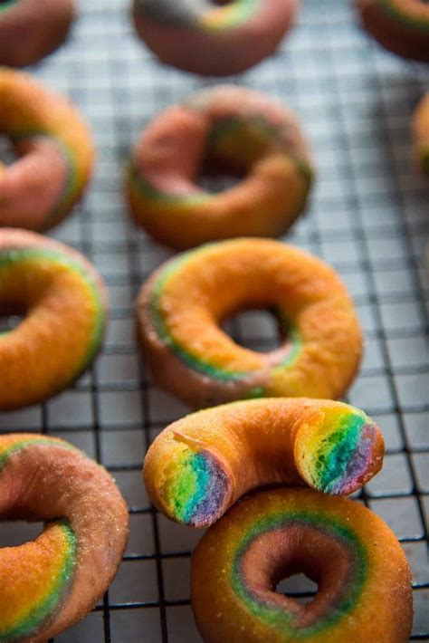 Mini Unicorn Rainbow Donuts Mini Rainbow Donuts With Unicorn Glaze