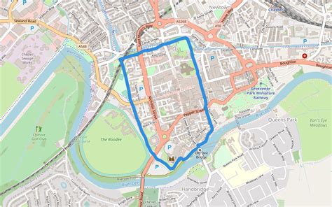 roodee sentier pedestre chester angleterre pacer