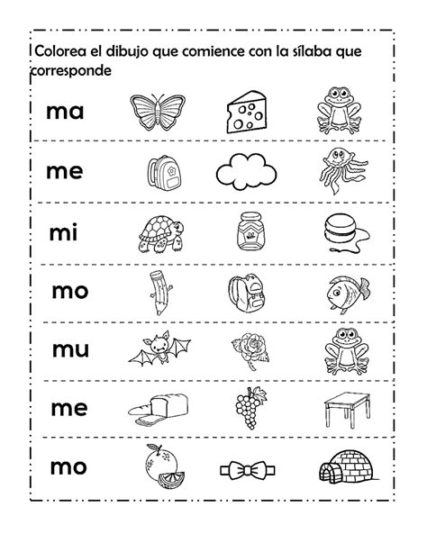 Letra M Silabas Ma Me Mi Mo Mu Silabas Actividades I – NBKomputer