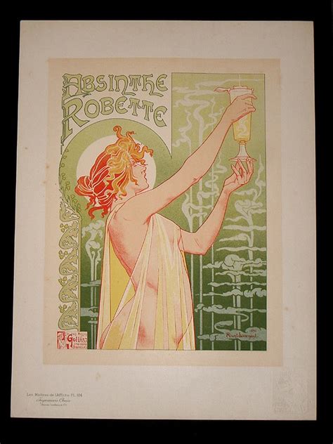 Absinthe Robette By Privat Livemont Belgian Art Nouveau