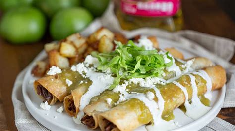 Flautas De Pollo Receta