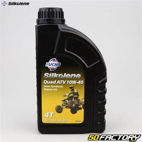 Huile moteur 4T 10W40 Silkolene ATV semi synthèse 1L pour quad