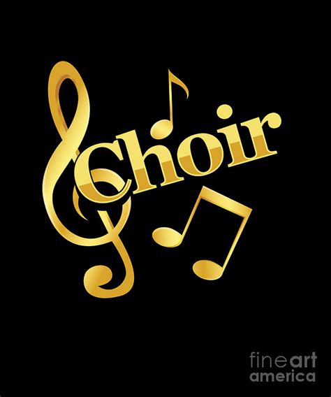 Choir Music Notes Clef Chorus Choral Music Gift Digital Art by Thomas ...