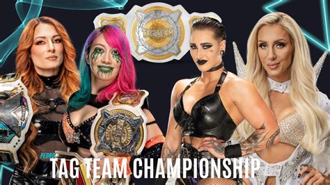 Becky Lynch Auska Vs Rhea Ripley Charlotte Flair Wwe Womens Tag