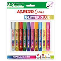 Alpino Crea Glitter Glue Basic And Neon Colors Alpino Oficial