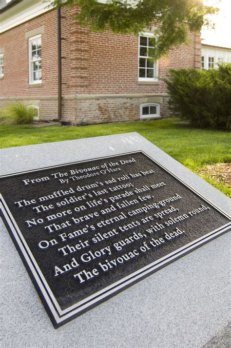 The Inscription At The Entrance To Fort McPherson National Cemetery