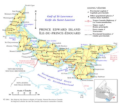 Carte De L Île Du Prince Édouard