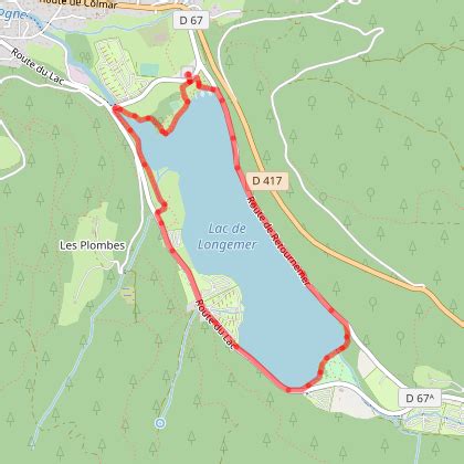 Parcours marche Tour du lac de Gérardmer Xonrupt longemer