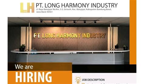 Lowongan Kerja IT Support Di PT Long Harmony Industry Desember 2022