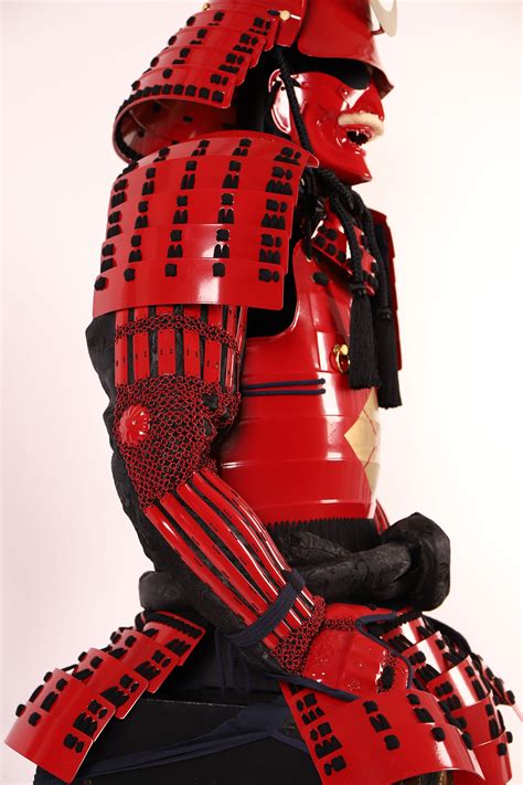 Handmade Takeda Clan Japanese Samurai Armor With Red Suji Helmet Life