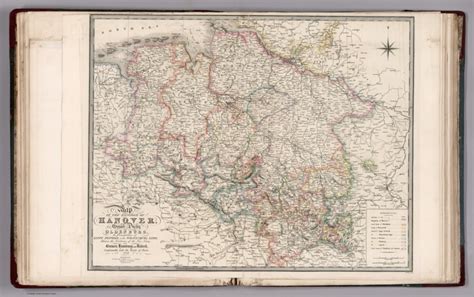 Map of the Kingdom of Hanover, with the Grand Duchy of Oldenburg, the ...