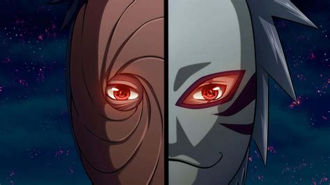 Download Obito And Kakashi Mask Wallpaper | Wallpapers.com