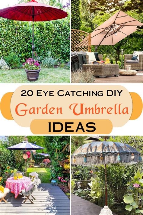 20 Eye Catching DIY Garden Umbrella Ideas | Garden umbrella, Patio ...