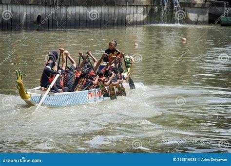 Dragon Boat Festival In Kalimas River Surabaya On August