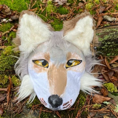 Wolf Therian Mask Hq Etsy