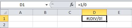 Evitar errores de división entre cero en Excel Excel Total