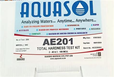 Portable Aquasol Hardness Test Kit For Industrial Packaging Type Box