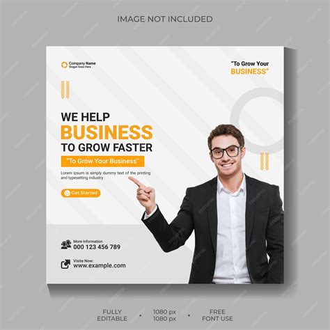 Premium Vector | A poster for a business that says we help business to