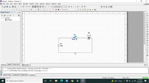 How To Use Switch In Multisim Switch With Lamp In Multisim Switch