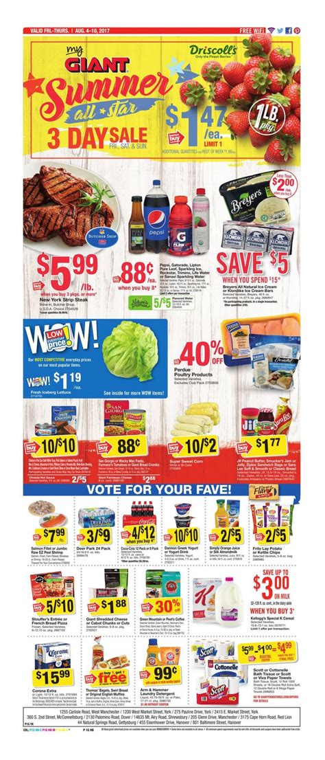 Giant Food Weekly Ad Giant Food Food Special Recipes