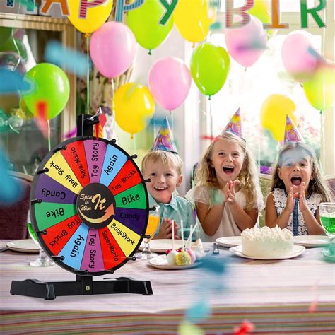 Spinning Prize Wheel Tabletop – 12 in Spinning Wheel with Heavy Duty