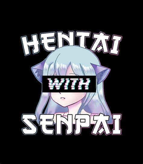 Anime Meme Hentai With Senpai I Neko Anime Cat Greeting Card By Julie Kelly