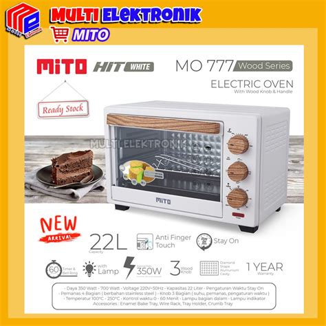 Jual Mito Oven Listrik Mo Hit Wood Series Kapasitas Liter