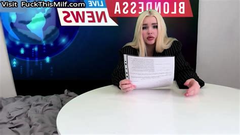 Blondessa Works In Television Even Here She Can Fuck