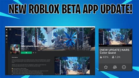 Roblox Updates New Roblox Beta App Update New Ui More Youtube