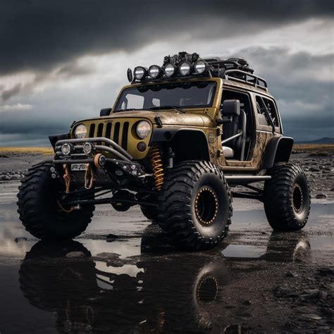 Premium AI Image | jeep off road vehicle with high performance and high ...